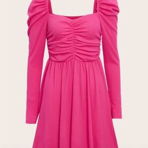 SHEIN Pink Midi Dress